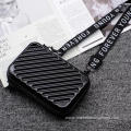 Hard shell small bag diagonal shoulder bag suitcase portable PC cosmetic bag mini storage bag